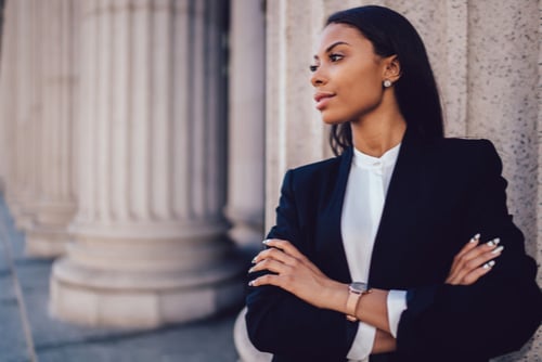Mableton personal injury lawyer African American woman in business attire