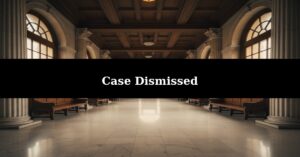 Dismissed Without Prejudice in Georgia — courthouse hallway representing a court case dismissal in an Atlanta personal injury claim