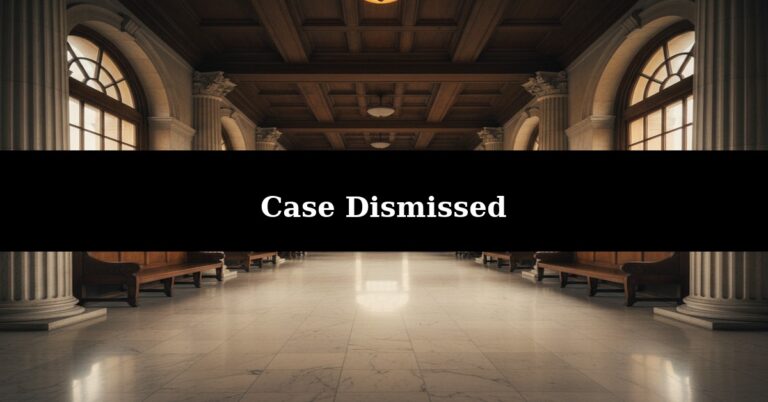 Dismissed Without Prejudice in Georgia — courthouse hallway representing a court case dismissal in an Atlanta personal injury claim