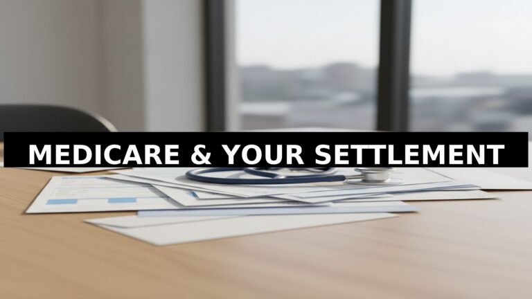 Medical bills and insurance paperwork representing Medicare liens on personal injury settlements in Georgia