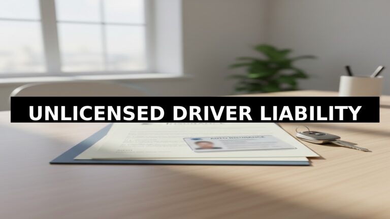 Auto insurance documents and car keys for unlicensed driver insurance liability in Georgia